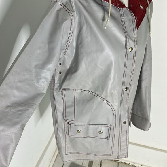 Vintage 60s Reversible Whale Printed Rain Jacket - Picture 6 of 10